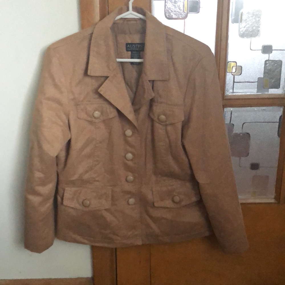 Women’s faux suede blazer size L
